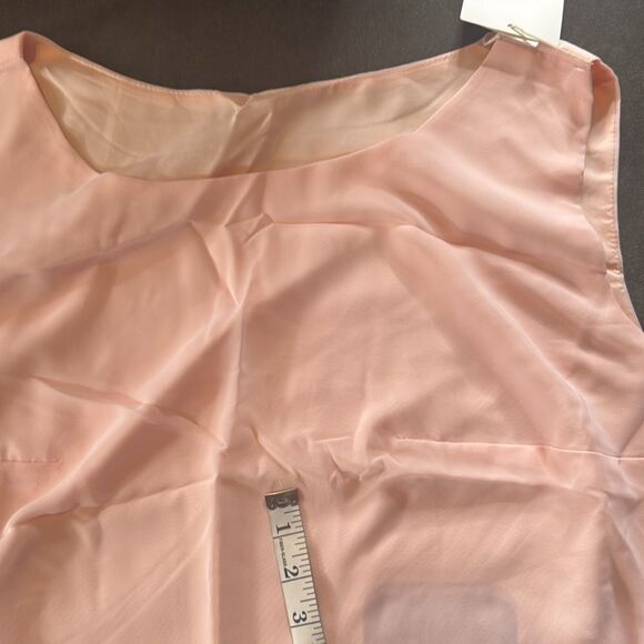 Pink Chiffon 3 Piece Formal Pant Suit Set Mother of the Bride Size 26W **READ - Picture 9 of 16